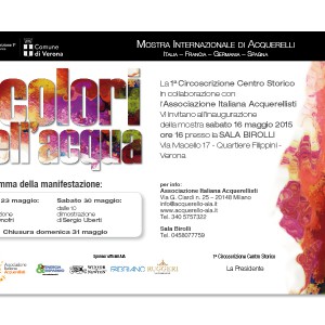 I colori dell'acqua - Comune di Verona dal 23 al 31 maggio 2015